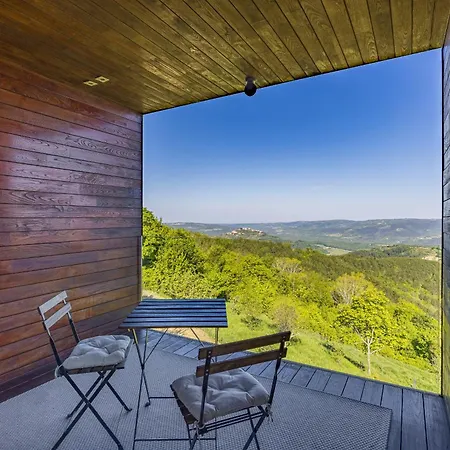 Vista For 7 Persons Near Motovun With 60 M2 Heated Pool, Free Bikes & Panoramic View