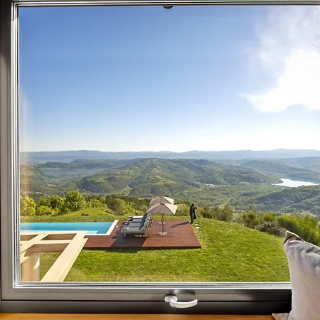 Vista For 7 Persons Near Motovun With 60 M2 Heated Pool, Free Bikes & Panoramic View Villa