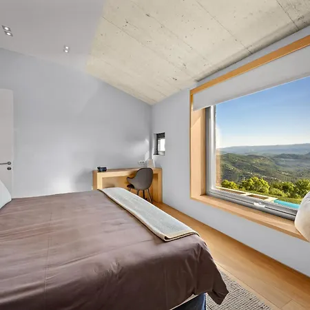 Vista For 7 Persons Near Motovun With 60 M2 Heated Pool, Free Bikes & Panoramic View Zamask